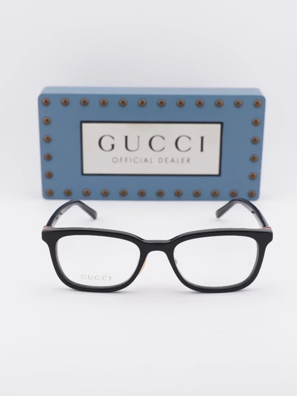 Gucci GG2002OJ 001 Rectangle Eyeglasses - Black 53mm